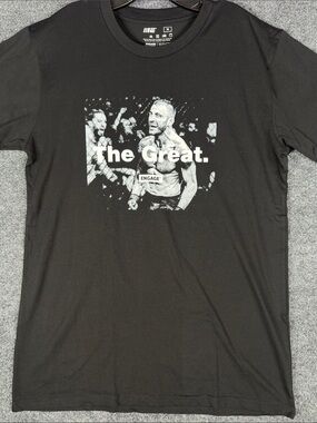 Engage Men's Medium The Great MMA Fighter Graphic T Shirt Black Fightwear